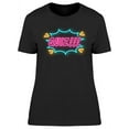 thumbnail image 1 of Quiz!!! Neon Design T-Shirt Women -Image by Shutterstock, Female Small, 1 of 2