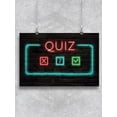 thumbnail image 1 of Quiz Neon Symbol Poster -Image by Shutterstock, 1 of 2