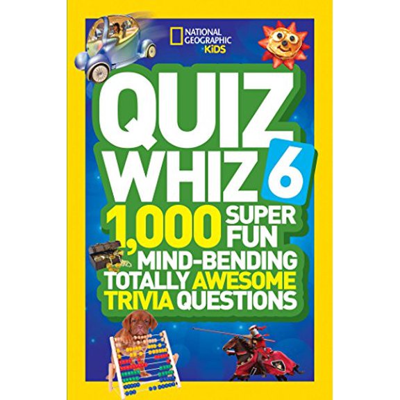 Pre-Owned Quiz Whiz 6: 1,000 Super Fun Mind-Bending Totally Awesome Trivia Questions (Paperback) 1426320841 9781426320842