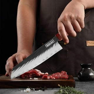 Golden Bird Meat Cleaver Knife - 6.9 Inch Meat Cutting Knives Hand Forged  Kitchen Knife High Carbon Steel, Sharp Chopping Knife Equipped with Bottle