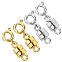 Qulltk Necklace Clasps and Closures 18K Gold and Silver Plated Bracelet Converter Clasp