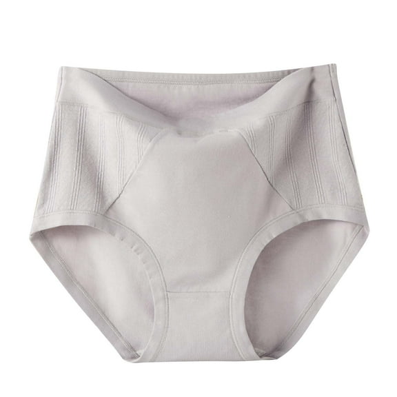 Qulqfy 100 Percent Cotton Underwear Women High-Cut Moisture-Wicking Full Coverage Soft Comfort Breathable Panties Women Underwear 3XL