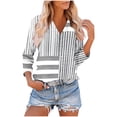 thumbnail image 1 of Qulqfy 3/4 Length Sleeve Womens T Shirts Loose-Fitting V-Neck Causal Tunic Raglan Basics Vacation Going Out Tops for Women L, 1 of 8