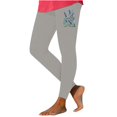 thumbnail image 1 of Qulqfy Capri Women Pants Summer Gray Compression High Waisted Stretchy Floral Leggings Trousers Women XXXL, 1 of 2