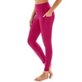 thumbnail image 1 of Qulqfy Compression Leggings for Women Yoga Pink Workout Buttery Soft Tummy Control Stretchy High Waisted Leggings Women's Pants L, 1 of 4