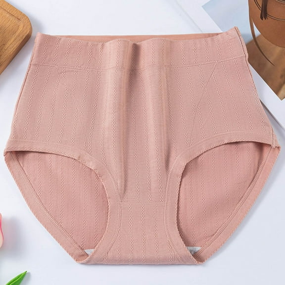 Qulqfy Cotton Underwear for Women High Waisted Comfort Moisture-Wicking Full Coverage Soft Breathable Panty Women's Underwear XXL