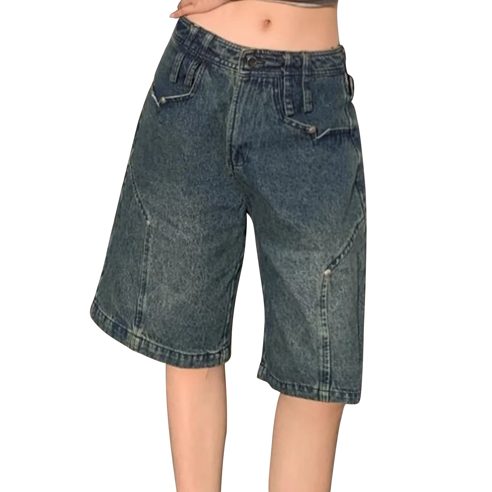 Pantalon Capri PINK Denim Pour Femme - Taille Small - Rose - Occasion Très Bon état