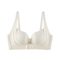 thumbnail image 1 of Qulqfy Front Closure Bra for Women Supportive No Underwire White Push Up Lifting Padded Bras Tshirt Bra M, 1 of 2