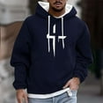 thumbnail image 1 of Qulqfy Graphic Men's Hoodies Christian Pullover Blue Fall Hooded Casual Long Sleeve Sweatshirts Men Sweatshirts XL, 1 of 5