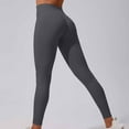 thumbnail image 1 of Qulqfy Gray Womens Leggings Compression Workout Yoga High Waisted Tummy Control Stretchy Leggings Pants for Women S, 1 of 4
