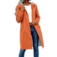 thumbnail image 1 of Qulqfy Windbreaker Womens Long Hooded Fall Rain Jackets Nylon Waterproof Orange Outdoor Hiking Coats 2XL, 1 of 7