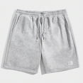 thumbnail image 1 of Qulqfy Men Shorts Casual Running Summer Gray Gym Shorts Spring Solid Elastic Waist Shorts for Men XXL, 1 of 3