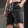thumbnail image 1 of Qulqfy Men's Athletic Shorts Mesh Elastic waist 11" Inseam Workout Gym Activewear Basketball Shorts with Pockets Black L, 1 of 6