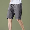 thumbnail image 1 of Qulqfy Men's Athletic Shorts Summer Gray Running Gym Shorts Plain Spring Elastic Waist Shorts for Men 3XL, 1 of 8