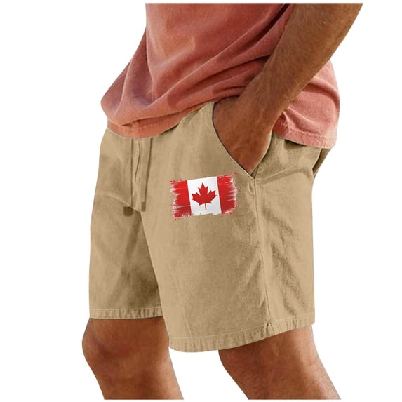 Qulqfy Men's Workout Shorts Yellow Summer Graphic Shorts Spring Elastic Waist Solid Shorts with Pockets for Men XL