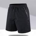 thumbnail image 1 of Qulqfy Mens Shorts Athletic Big & Tall Black Cargo Summer Quick Dry Shorts Elastic Waist Outdoor Shorts with Pockets for Men L, 1 of 9