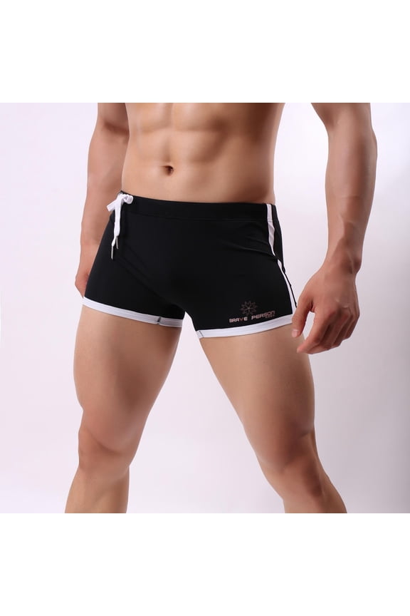 Mens Trunks Underwear Boxer Brief Liner Quick Dry 5 Inch Inseam Board Shorts Vacation Drawstring Stretch Beach Pool Shorts Swimsuit Men M