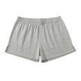 thumbnail image 1 of Qulqfy Mens Workout Shorts Cotton Summer 5 Inch Gray Shorts Spring Solid Elastic Waist Shorts for Men XL, 1 of 5