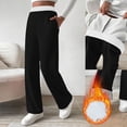 thumbnail image 1 of Qulqfy Office Pants for Women Black Dress Work Casual Pants Fall Wide Leg Pull On High Waisted Pants for Women, 1 of 9