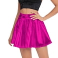 thumbnail image 1 of Qulqfy Pink Womens Skirts Flowy A Line Mini Flared Sparkly Party Fall Dance Short Skirt Skirts for Women M, 1 of 6