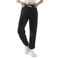 thumbnail image 1 of Qulqfy Running Women's Sweatpants High Waisted Black Workout Casual Comfy Lounge Joggers with Deep Pockets Pants for Women XL, 1 of 7