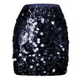 thumbnail image 1 of Qulqfy Sequin Skirts for Women Sparkly Mini Bodycon Blue Party Trendy Fall High Waist Short Skirt Womens Skirts S, 1 of 5