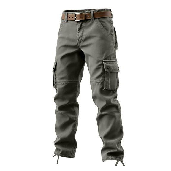 Qulqfy Stretch Pants for Men Cargo Big and Tall Baggy Green Pants Hiking Straight Leg Outdoor Pants Pants for Men 29
