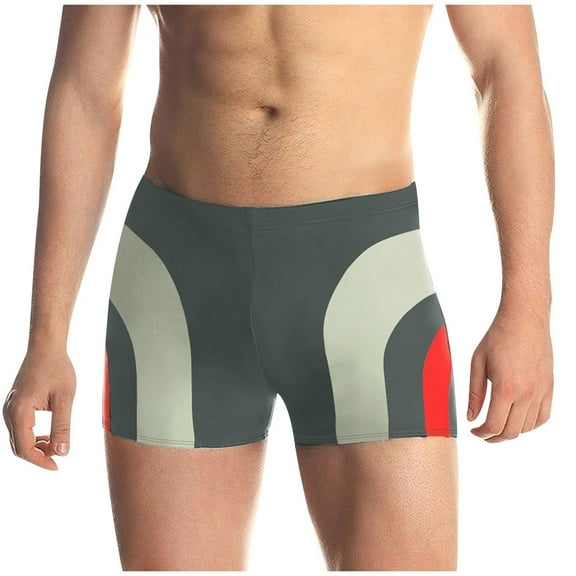 Qulqfy Swim Trunks Men Low Rise 5 Inch Inseam Quick Dry Board Shorts Printed Stretch Vacation Beach Shorts Mens Swimsuit XXL