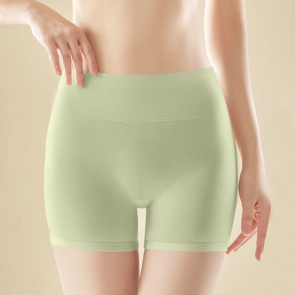 Qulqfy Underwear for Women Cotton Boyshorts High Waisted Full Coverage Breathable Soft Stretch Butt Lifting Boxer Briefs Womens Panties L