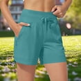 thumbnail image 1 of Qulqfy Women Shorts Green Gym Workout Summer Shorts Petite Running Shorts with Pockets for Women M, 1 of 6