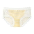 thumbnail image 1 of Qulqfy Womens 100% Cotton Underwear Cheeky Lace Invisible Low Rise Soft Gingham Hipster Panties Womens Briefs Underwear M, 1 of 2