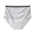 thumbnail image 1 of Qulqfy Womens 100% Cotton Underwear High Waisted Invisible Soft Breathable Lightweight Panties Women's Briefs XL, 1 of 2