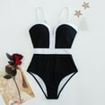 thumbnail image 1 of Qulqfy Womens One Piece Swimsuits Tummy Control Monokini Open Back High Waisted High Cut Slimming Swimwear Bathing Suits for Women Over 60 L, 1 of 6