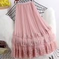 thumbnail image 1 of Qulqfy Womens Summer Maxi Pleated Long Skirts Lace Boho Flowy Mesh High Waisted Pink Tulle Skirts for Women OS, 1 of 6