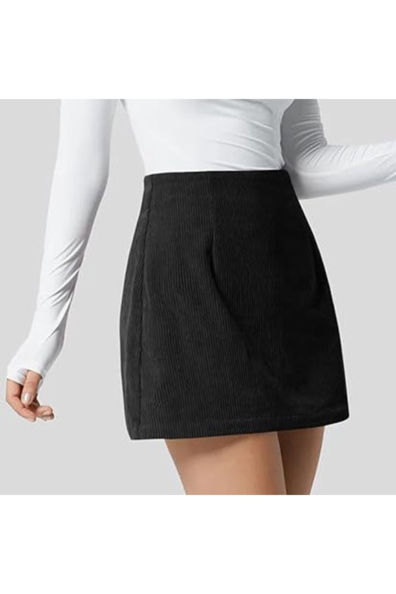Womens Summer Mini A-Line Flare Skirts Wrap Ruched Sexy Y2K High Waisted Black Skirt 2XL