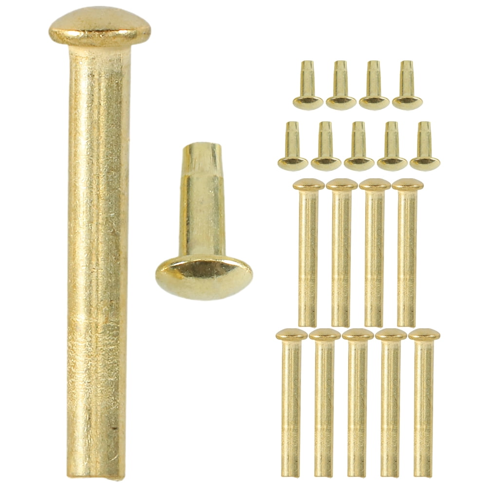 Qumonin 10 sets of Folding Hand Fan Shaft Rivets And Nuts Repair Kit