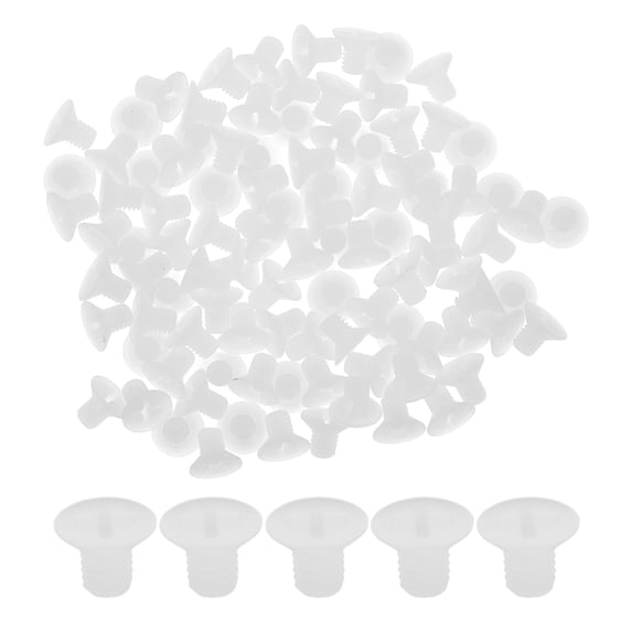 Qumonin 100pcs Screws Plastic Nylon Screw Screw Nuts Plastic Screws Screws and Nuts Nylon Washers Nut and Bolt Set Hardware Kit Nut and Bolt Plastic Washers