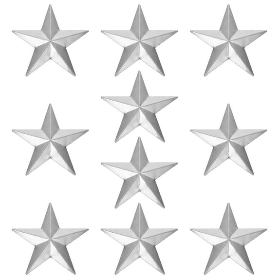 Qumonin 10PCS Metal Barn Stars for Indoor/Outdoor Wall Decoration