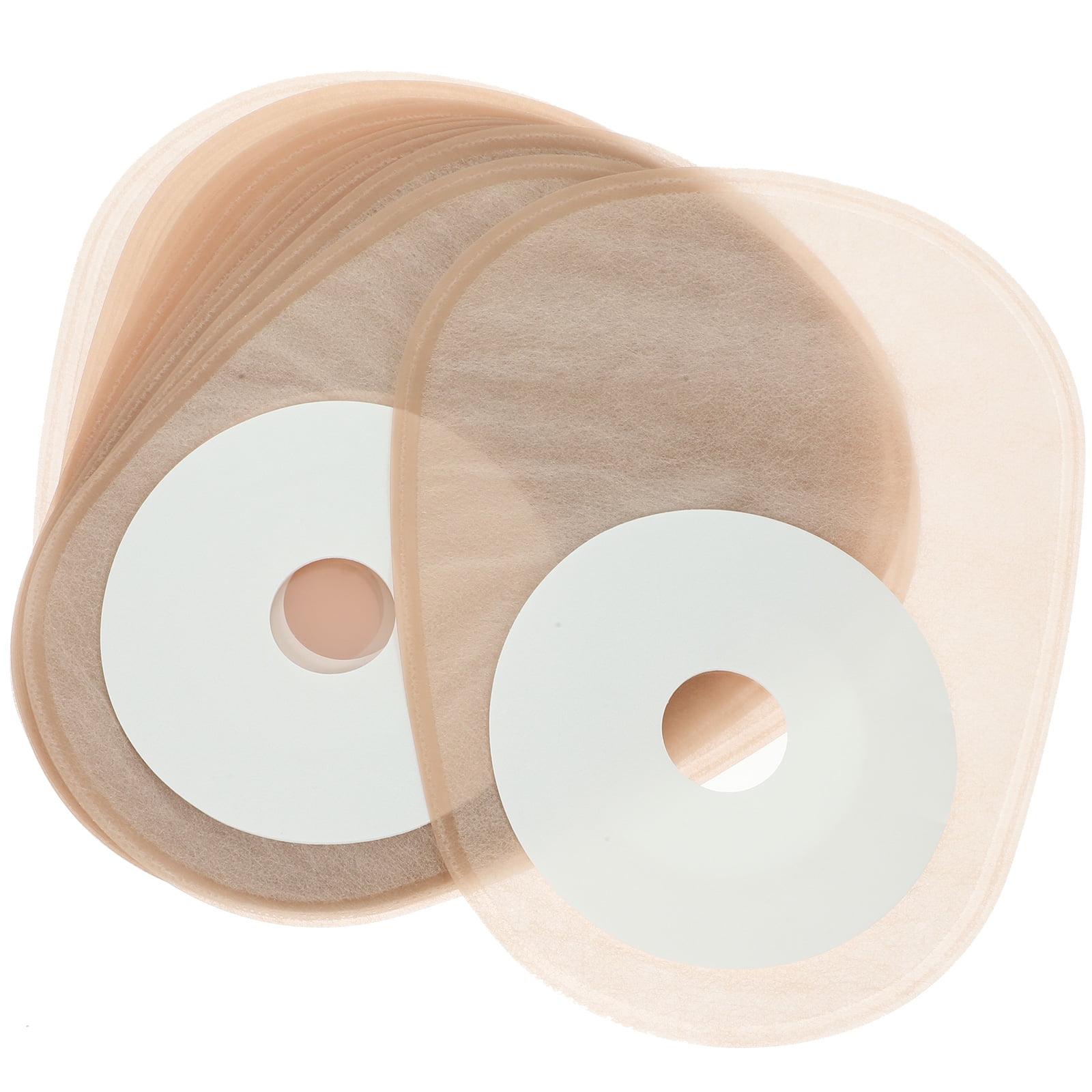 Qumonin 10Pcs Fixing Stoma Rings Practical Ostomy Barriers Leakproof Ostomy Rings Skin Stoma