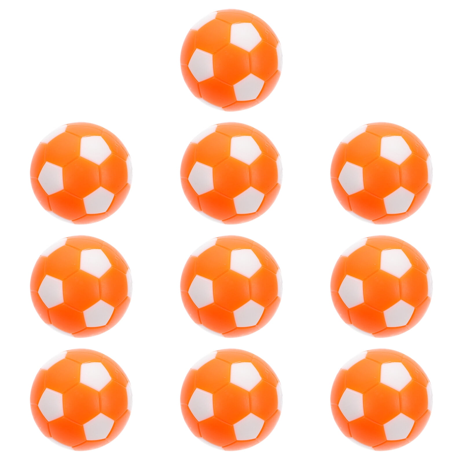 Qumonin 10pcs Table Game Footballs Plastic Footballs Tabletop Soccer