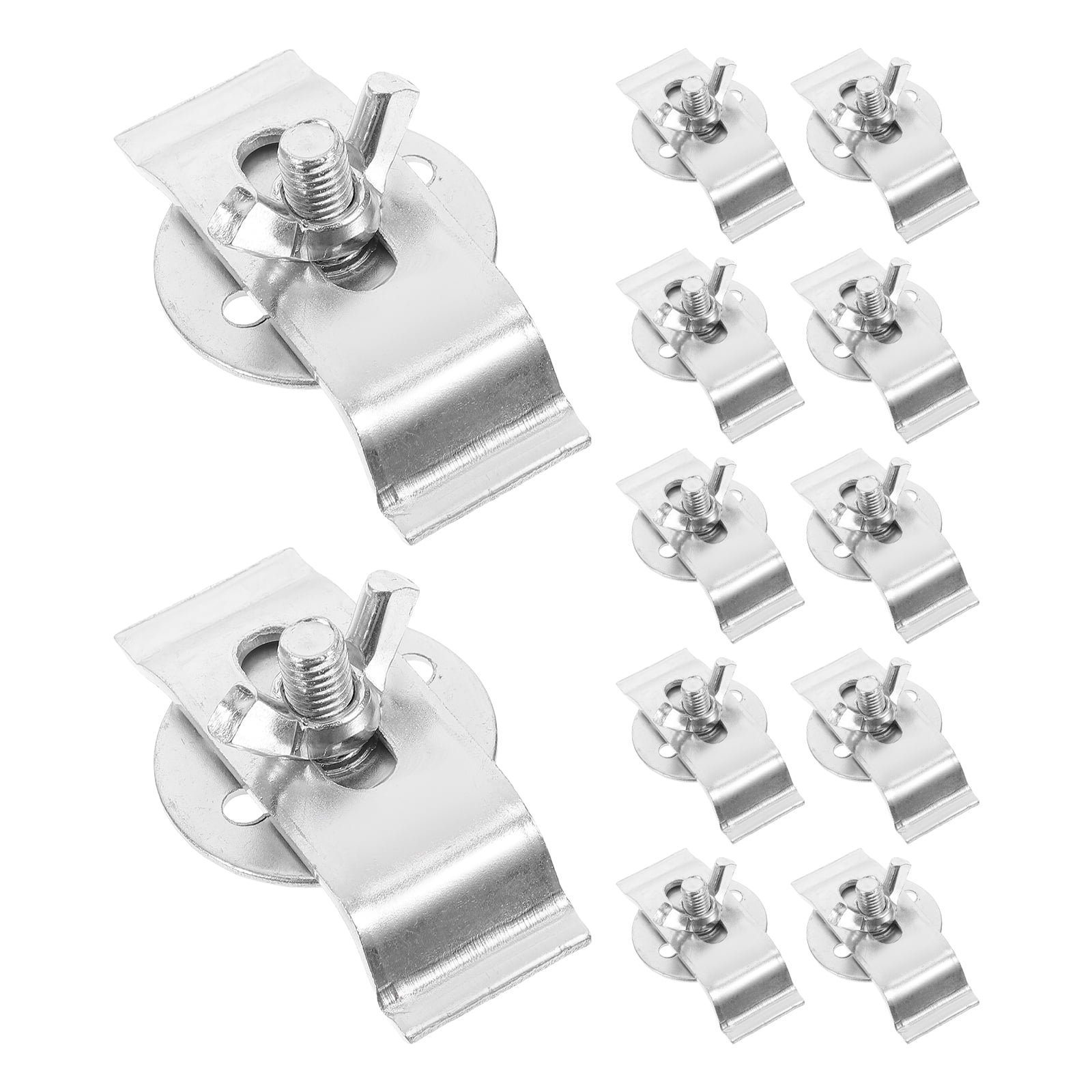 Silver Stainless Steel Undermount Sink Clips Kit, 12 Pack