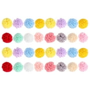 Qumonin 120 Mini Pom Poms for Crafts & Party Decor - Mixed Colors