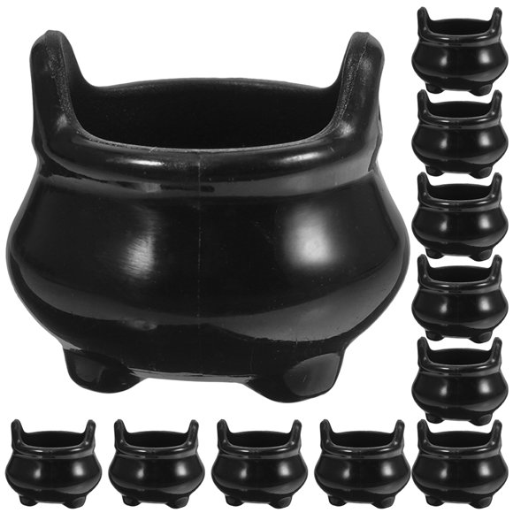 DIYDEC 12 Pcs Mini Cauldron Kettles - Small Decorative Pots For Crafts, Halloween, Fairy Gardens & Party Favors