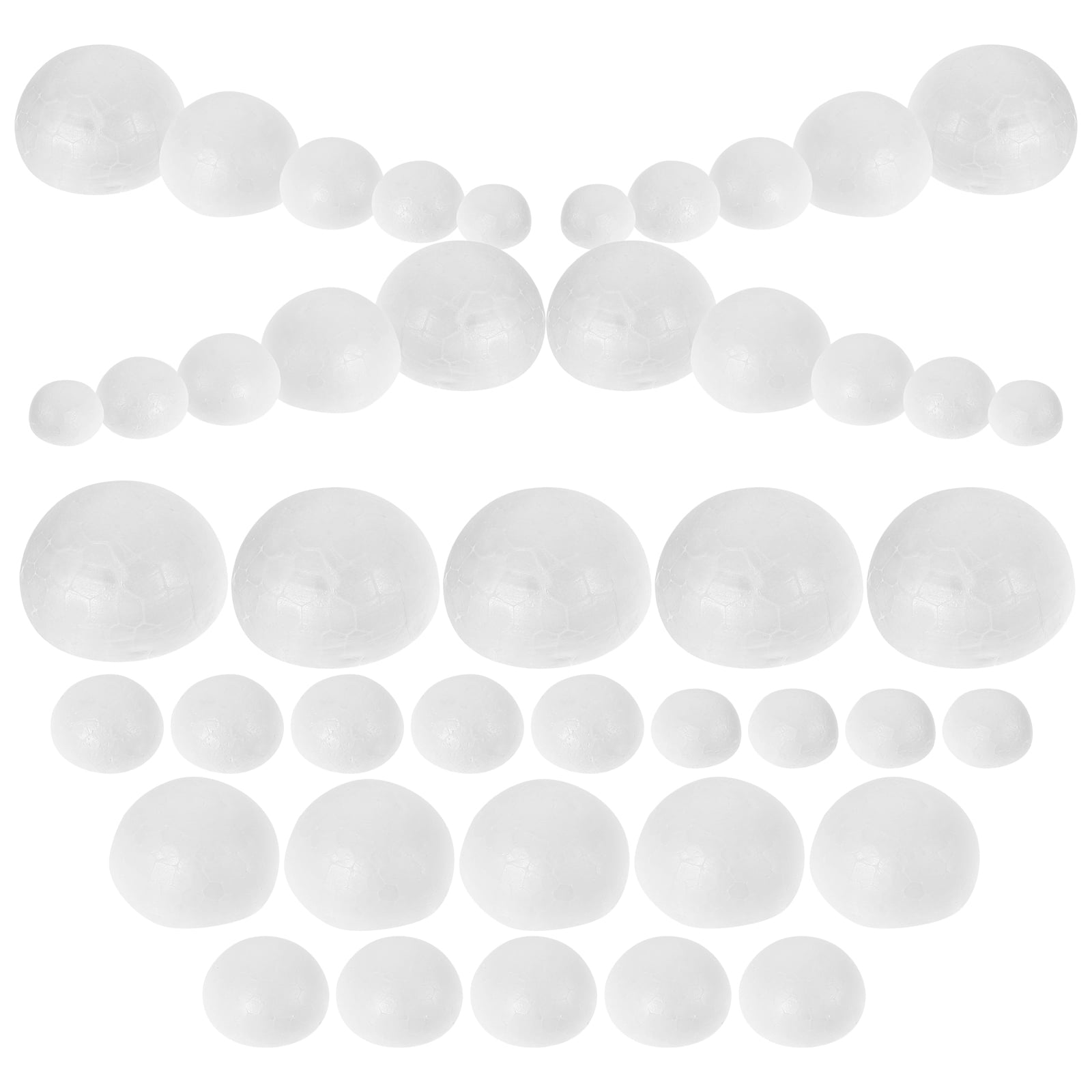 Qumonin 150pcs Foam Half Balls for DIY Arts and Crafts