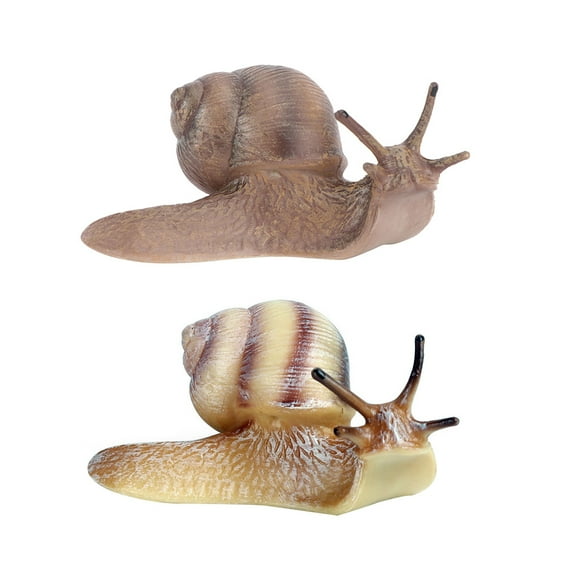 Qumonin 2 Mini Snail Fairy Garden Resin Ornament DIY Landscape Decoration