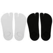Qumonin 2 Pairs V-Toe Tabi Socks for Sandals and Flip Flops