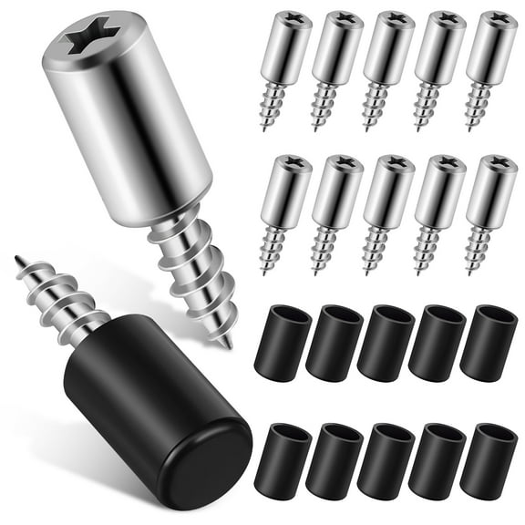 Qumonin 20pcs Shelf Screws Pegs Shelf Support Self Tapping Screw In Shelf Pegs Furniture Shelf Board Holders With Sleeves