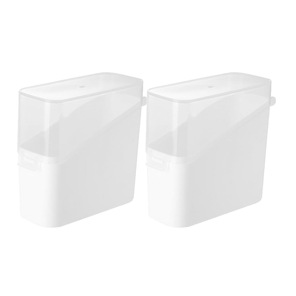 Qumonin 2Pcs Sliced Cheese Holder Cheese Storage Container Butter Bacon Fruit Preservation Box