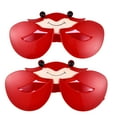 thumbnail image 1 of Qumonin 2pcs Crab Shaped Beach Sunglasses for Hawaiian Parties and Cosplay, 1 of 6