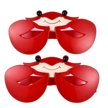 Qumonin 2pcs Crab Shaped Beach Sunglasses for Hawaiian Parties and Cosplay